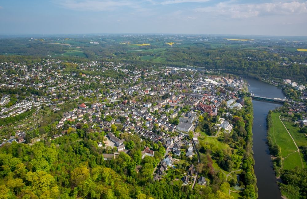 Luftaufnahme Kettwig - Ortsansicht in Kettwig im Bundesland Nordrhein-Westfalen, Deutschland