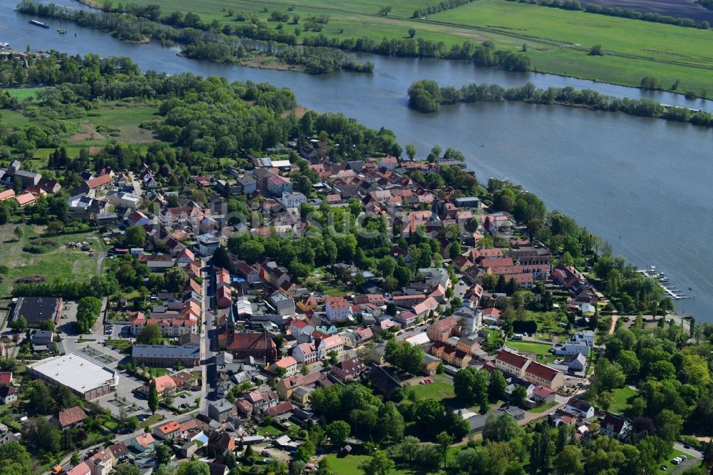 Luftaufnahme Ketzin - Ortsansicht in Ketzin im Bundesland Brandenburg, Deutschland