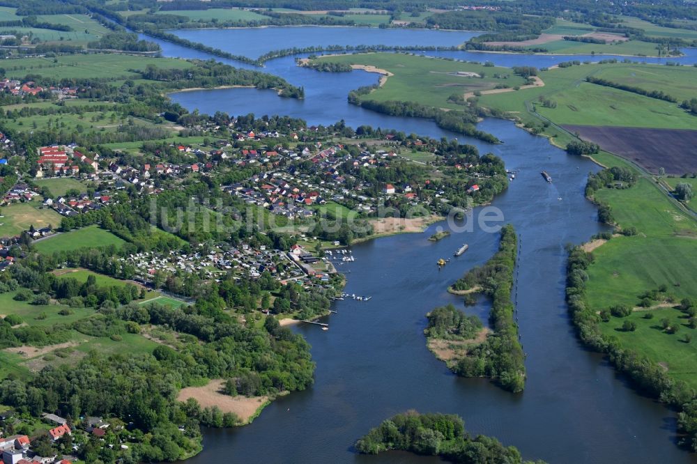 Luftaufnahme Ketzin - Ortsansicht in Ketzin im Bundesland Brandenburg, Deutschland