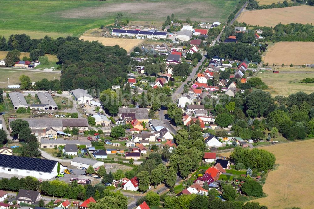 Kienberg von oben - Ortsansicht in Kienberg im Bundesland Brandenburg, Deutschland