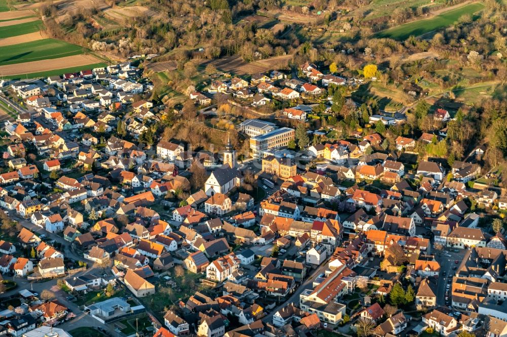 Luftaufnahme Kippenheim - Ortsansicht in Kippenheim im Bundesland Baden-Württemberg, Deutschland