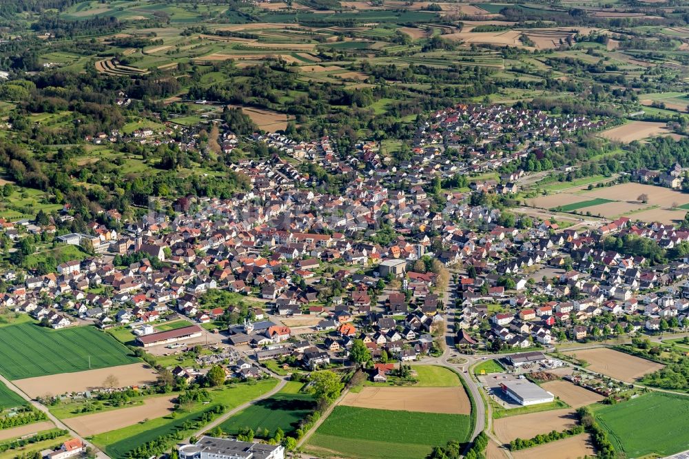 Luftaufnahme Kippenheim - Ortsansicht in Kippenheim (Ortenau) im Bundesland Baden-Württemberg