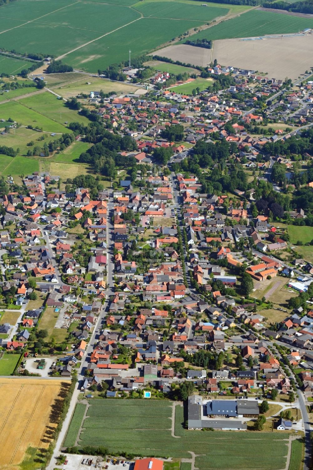Luftbild Knesebeck - Ortsansicht in Knesebeck im Bundesland Niedersachsen, Deutschland