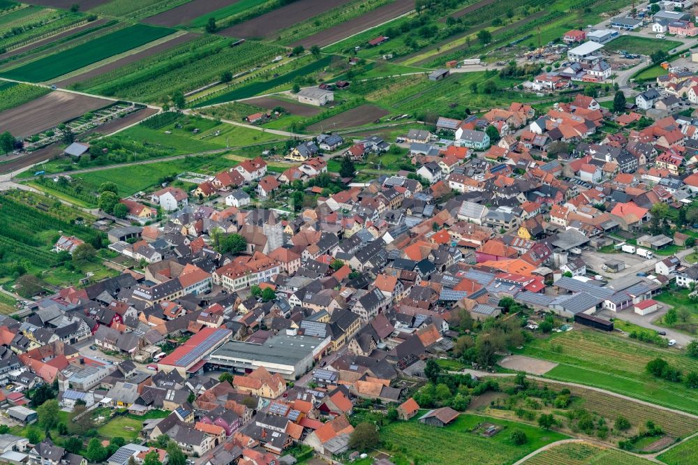 Luftbild Königschaffhausen - Ortsansicht in Königschaffhausen im Bundesland Baden-Württemberg, Deutschland