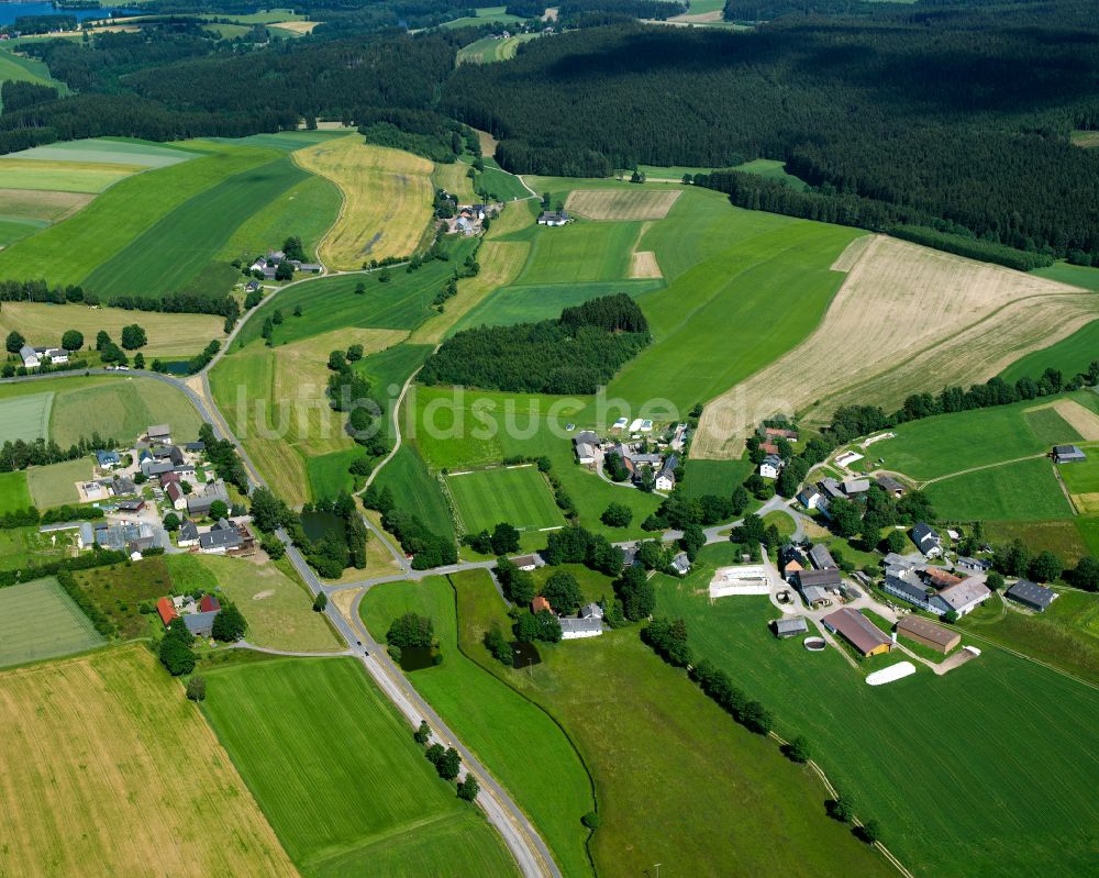Luftaufnahme Konradsreuth - Ortsansicht in Konradsreuth im Bundesland Bayern, Deutschland
