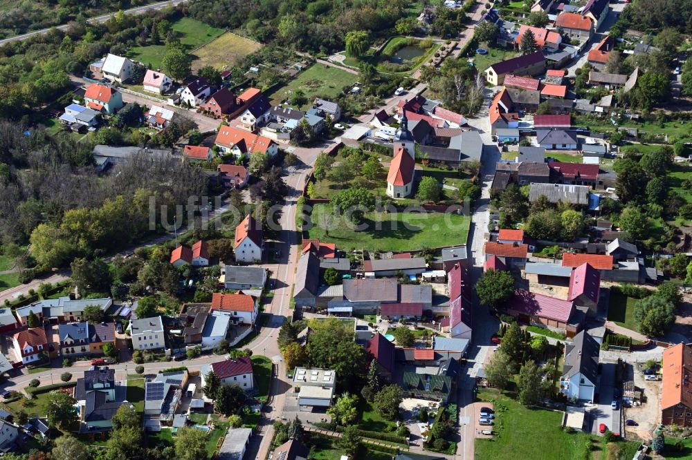 Luftbild Korbetha - Ortsansicht in Korbetha im Bundesland Sachsen-Anhalt, Deutschland