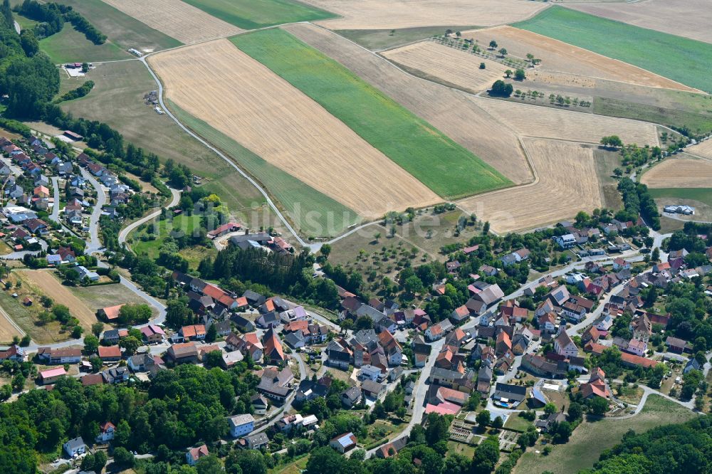 Luftaufnahme Krautheim - Ortsansicht in Krautheim im Bundesland Baden-Württemberg, Deutschland