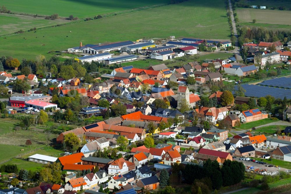 Körbelitz von oben - Ortsansicht in Körbelitz im Bundesland Sachsen-Anhalt, Deutschland