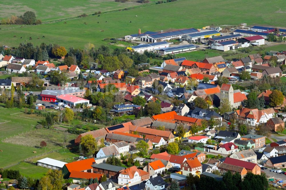 Körbelitz aus der Vogelperspektive: Ortsansicht in Körbelitz im Bundesland Sachsen-Anhalt, Deutschland