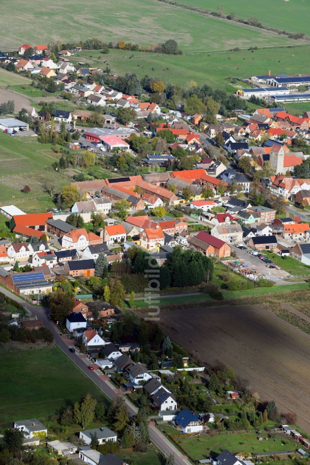 Luftaufnahme Körbelitz - Ortsansicht in Körbelitz im Bundesland Sachsen-Anhalt, Deutschland