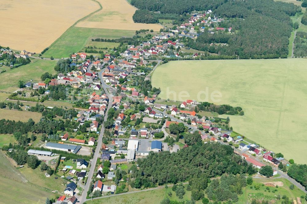 Luftbild Krina - Ortsansicht in Krina im Bundesland Sachsen-Anhalt, Deutschland