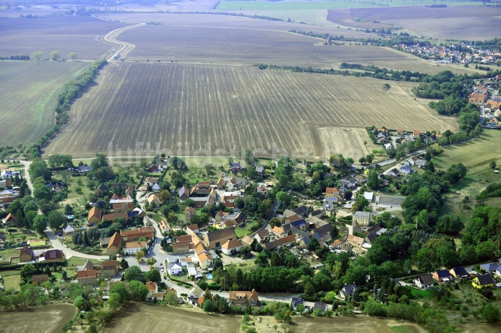 Kösslitz-Wiedebach von oben - Ortsansicht in Kösslitz-Wiedebach im Bundesland Sachsen-Anhalt, Deutschland