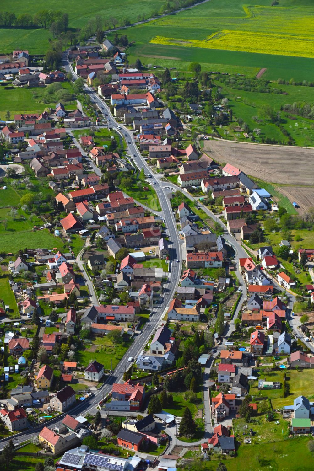Luftaufnahme Kurort Volkersdorf - Ortsansicht in Kurort Volkersdorf im Bundesland Sachsen, Deutschland