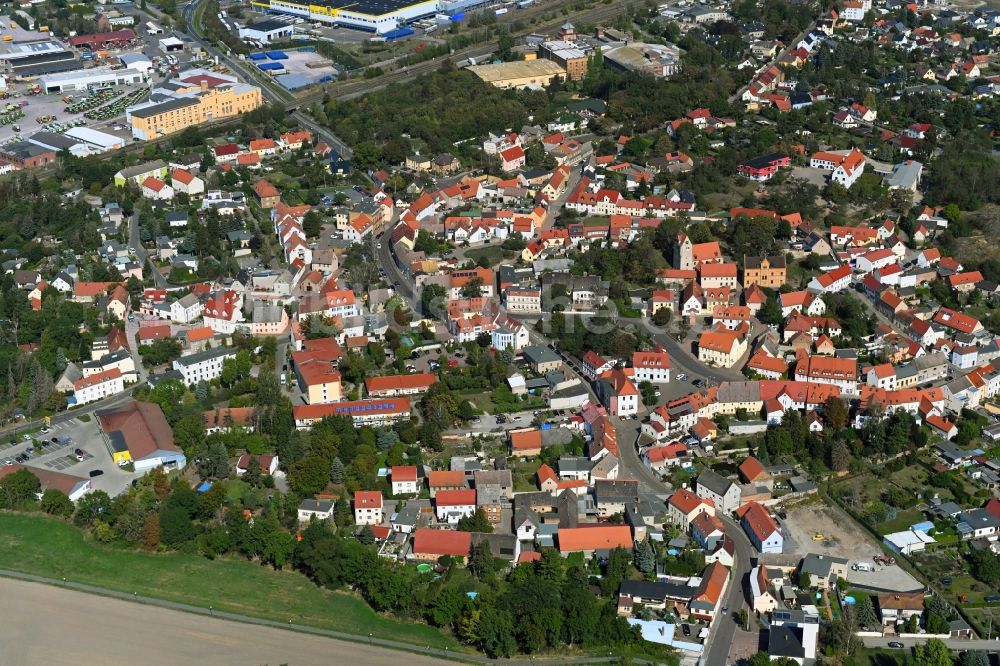 Landsberg von oben - Ortsansicht in Landsberg im Bundesland Sachsen-Anhalt, Deutschland