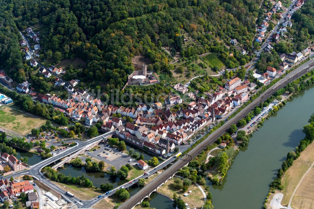 Luftbild Langenprozelten - Ortsansicht in Langenprozelten im Bundesland Bayern, Deutschland