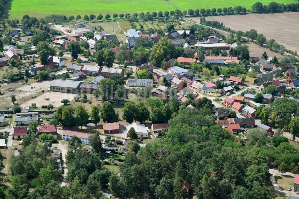 Luftaufnahme Lanz - Ortsansicht in Lanz im Bundesland Brandenburg, Deutschland