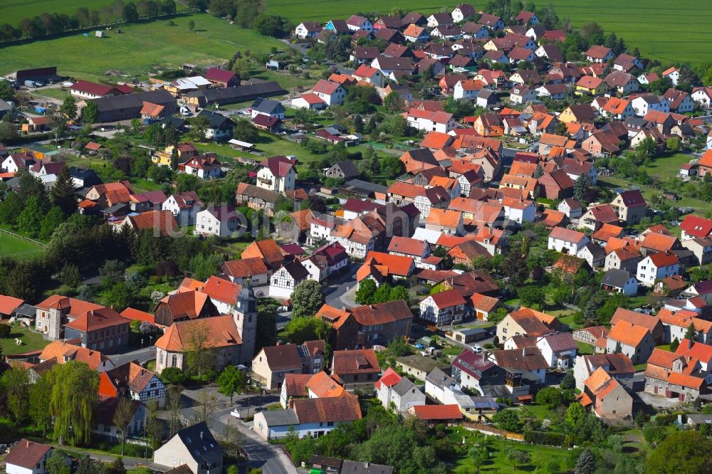 Lauchröden aus der Vogelperspektive: Ortsansicht in Lauchröden im Bundesland Thüringen, Deutschland