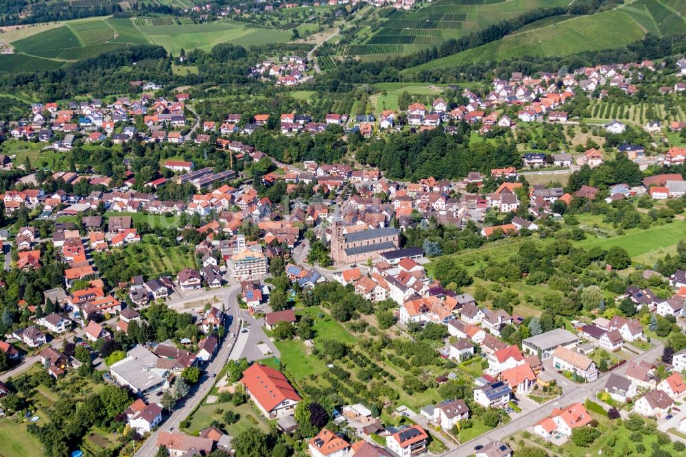 Lauf aus der Vogelperspektive: Ortsansicht in Lauf im Bundesland Baden-Württemberg, Deutschland