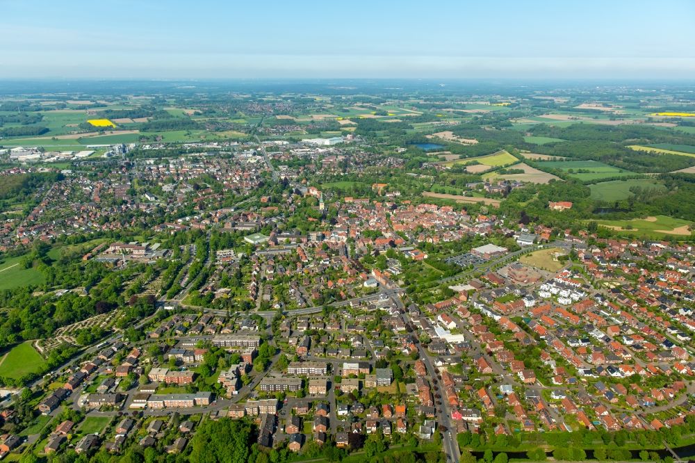 Luftbild Lüdinghausen - Ortsansicht in Lüdinghausen im Bundesland Nordrhein-Westfalen