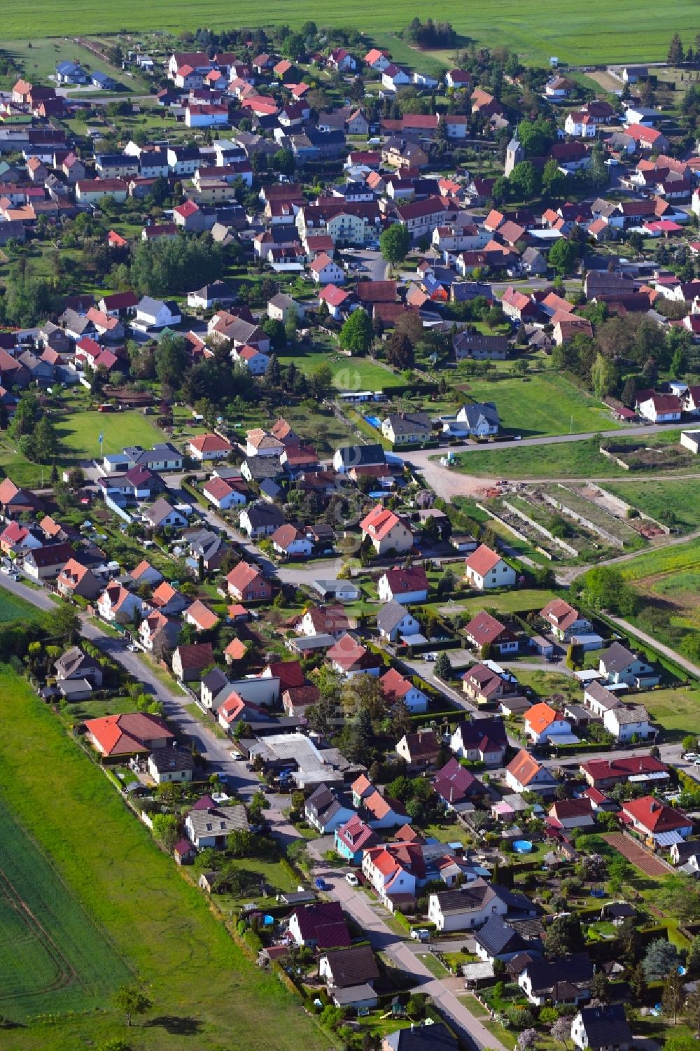 Luftbild Lengefeld - Ortsansicht in Lengefeld im Bundesland Sachsen-Anhalt, Deutschland