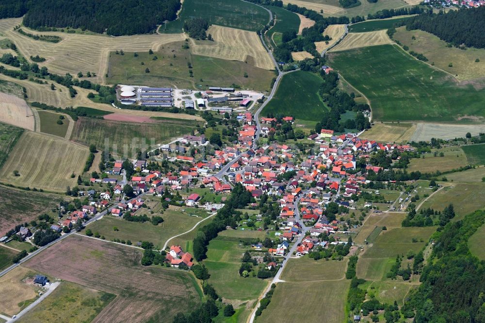 Luftbild Lengfeld - Ortsansicht in Lengfeld im Bundesland Thüringen, Deutschland