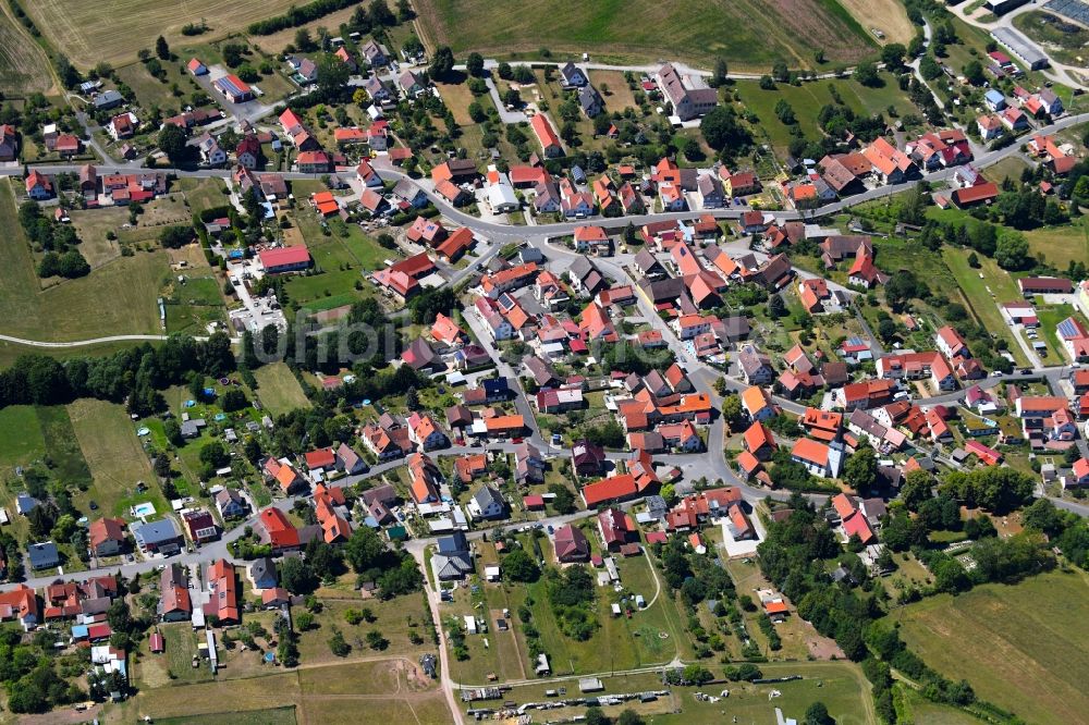 Luftbild Lengfeld - Ortsansicht in Lengfeld im Bundesland Thüringen, Deutschland
