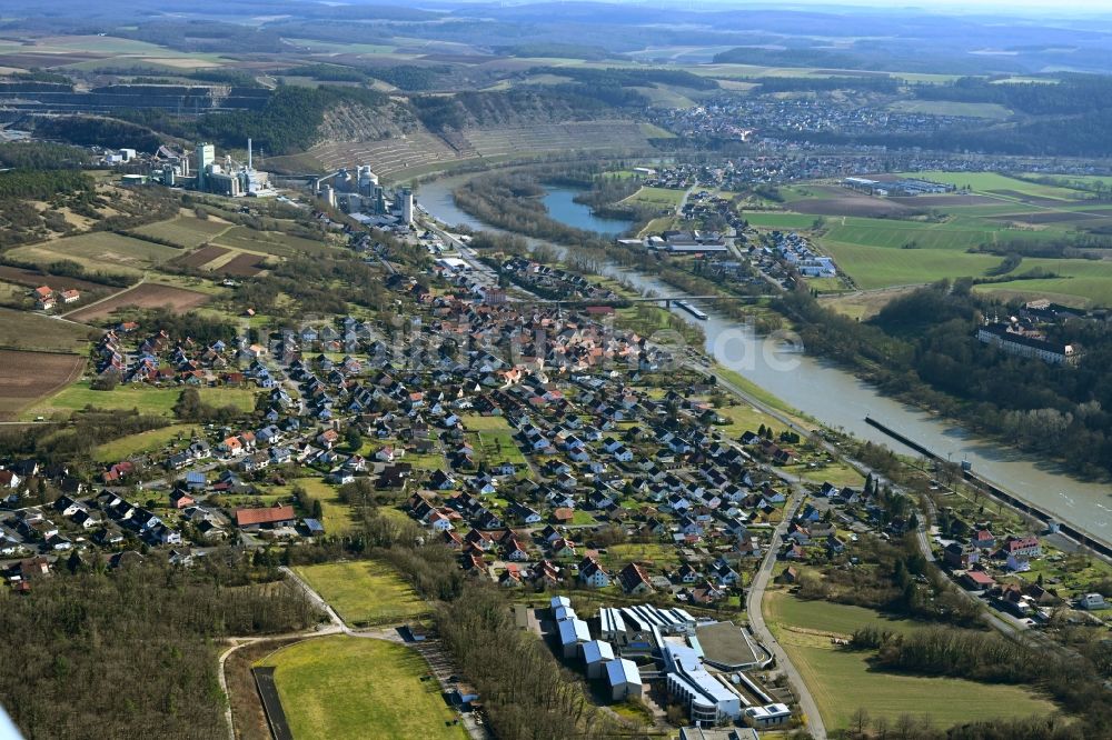 Lengfurt aus der Vogelperspektive: Ortsansicht in Lengfurt im Bundesland Bayern, Deutschland