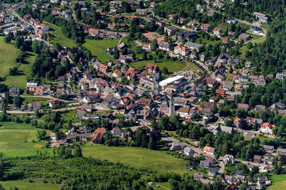 Luftaufnahme Lenzkirch - Ortsansicht in Lenzkirch Im Schwarzwald im Bundesland Baden-Württemberg, Deutschland