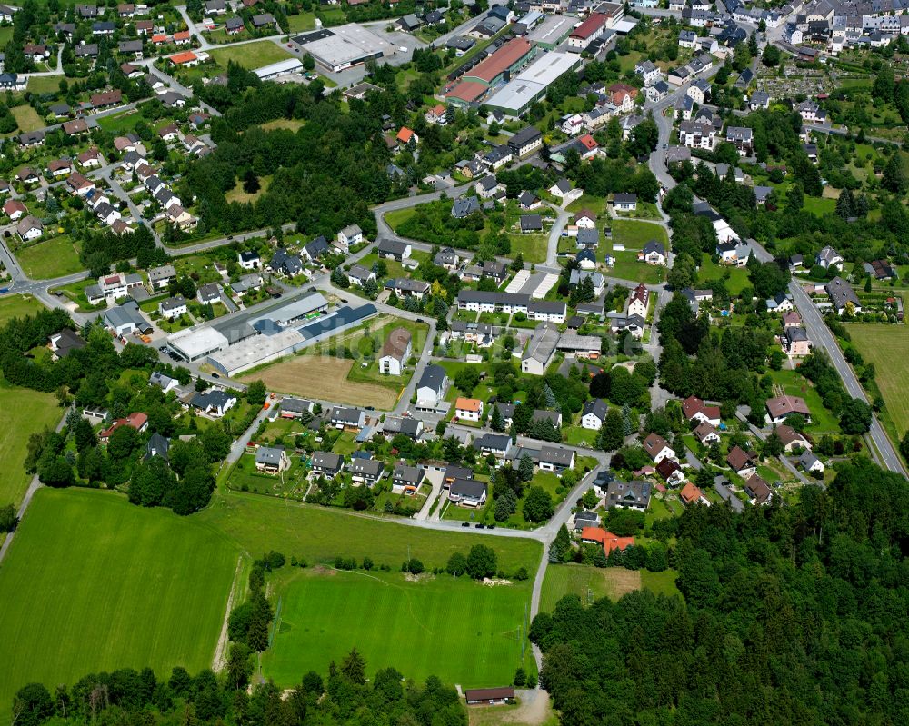 Lichtenberg von oben - Ortsansicht in Lichtenberg im Bundesland Bayern, Deutschland