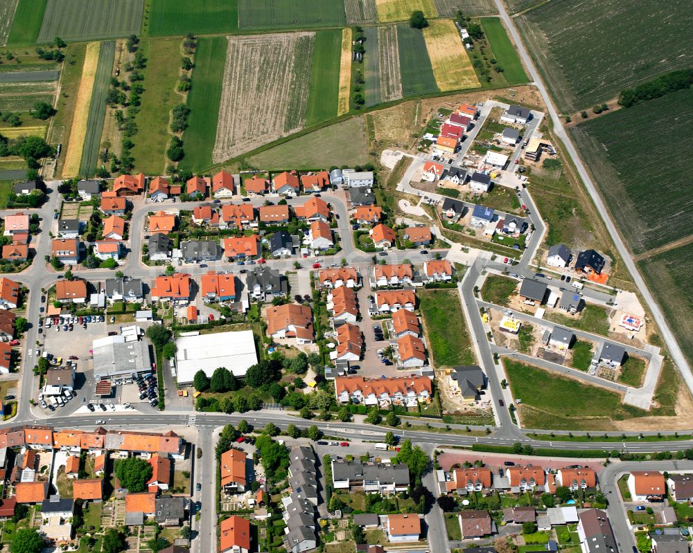 Luftaufnahme Liedolsheim - Ortsansicht in Liedolsheim im Bundesland Baden-Württemberg, Deutschland