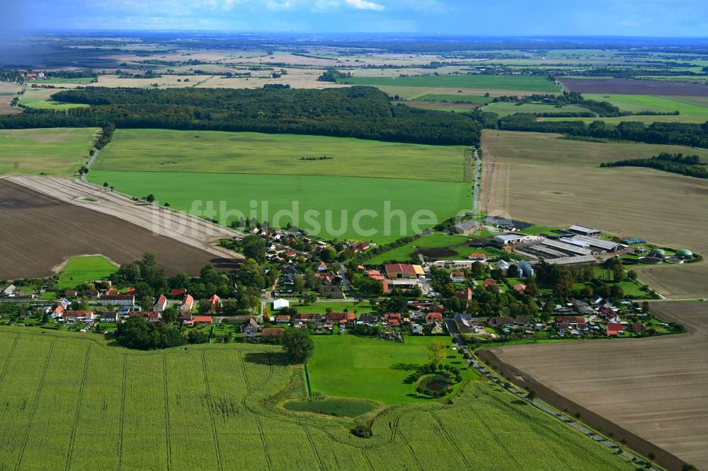 Luftaufnahme Lindetal - Ortsansicht in Lindetal im Bundesland Mecklenburg-Vorpommern, Deutschland