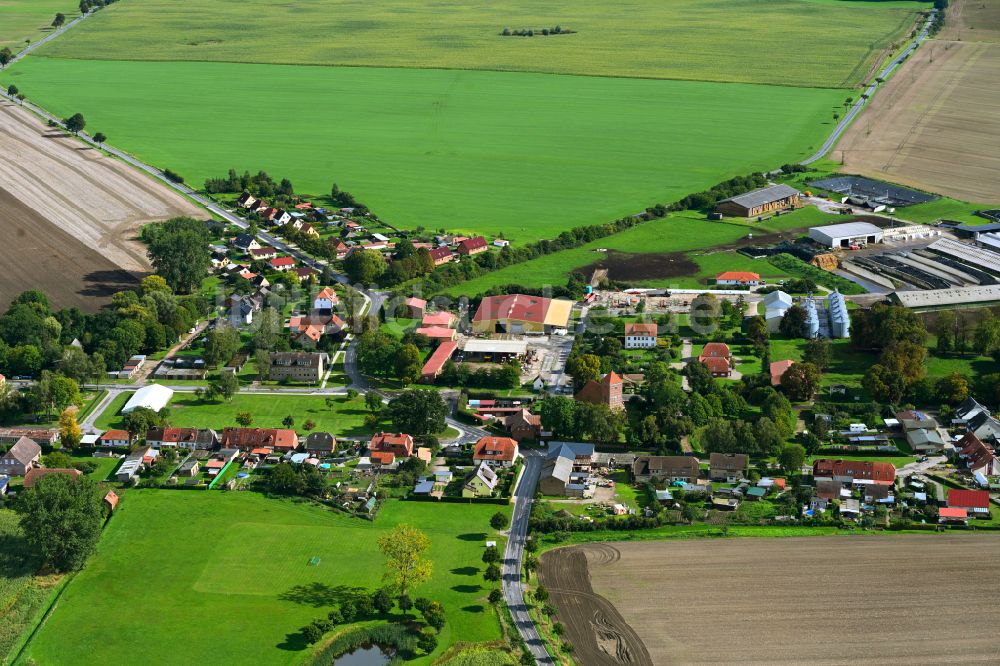 Lindetal von oben - Ortsansicht in Lindetal im Bundesland Mecklenburg-Vorpommern, Deutschland