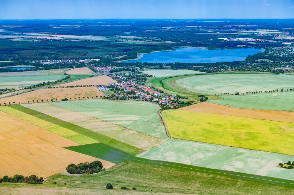 Loßwig aus der Vogelperspektive: Ortsansicht in Loßwig im Bundesland Sachsen, Deutschland