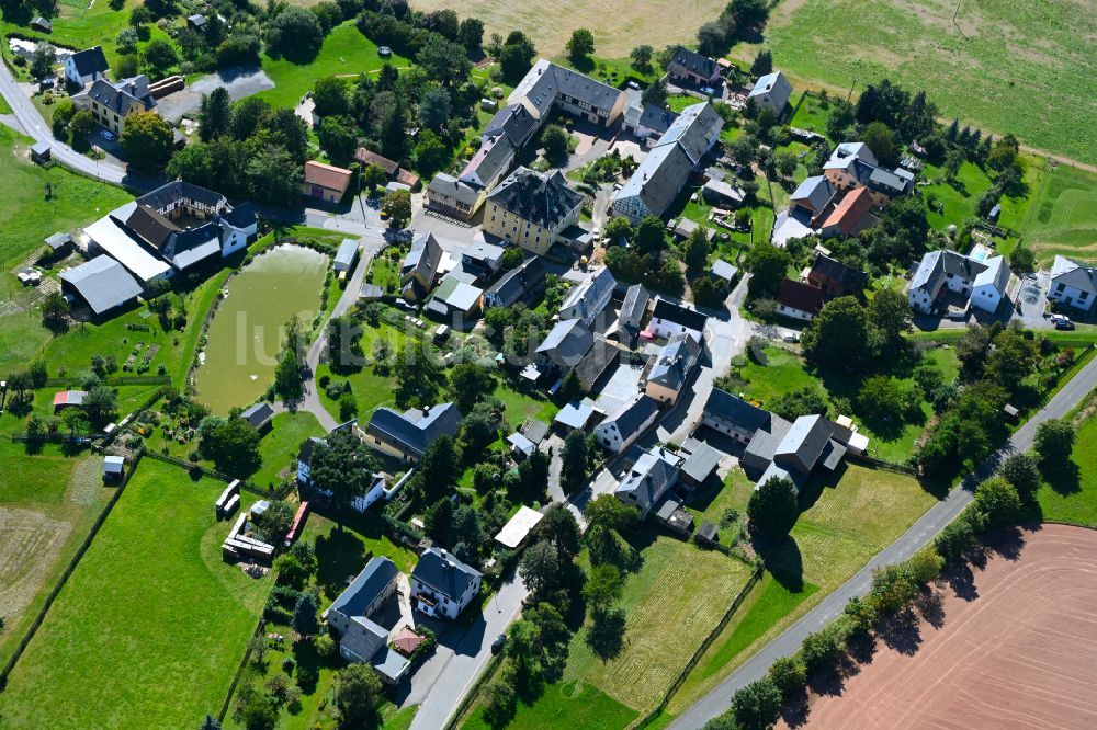 Luftbild Lunzig - Ortsansicht in Lunzig im Bundesland Thüringen, Deutschland