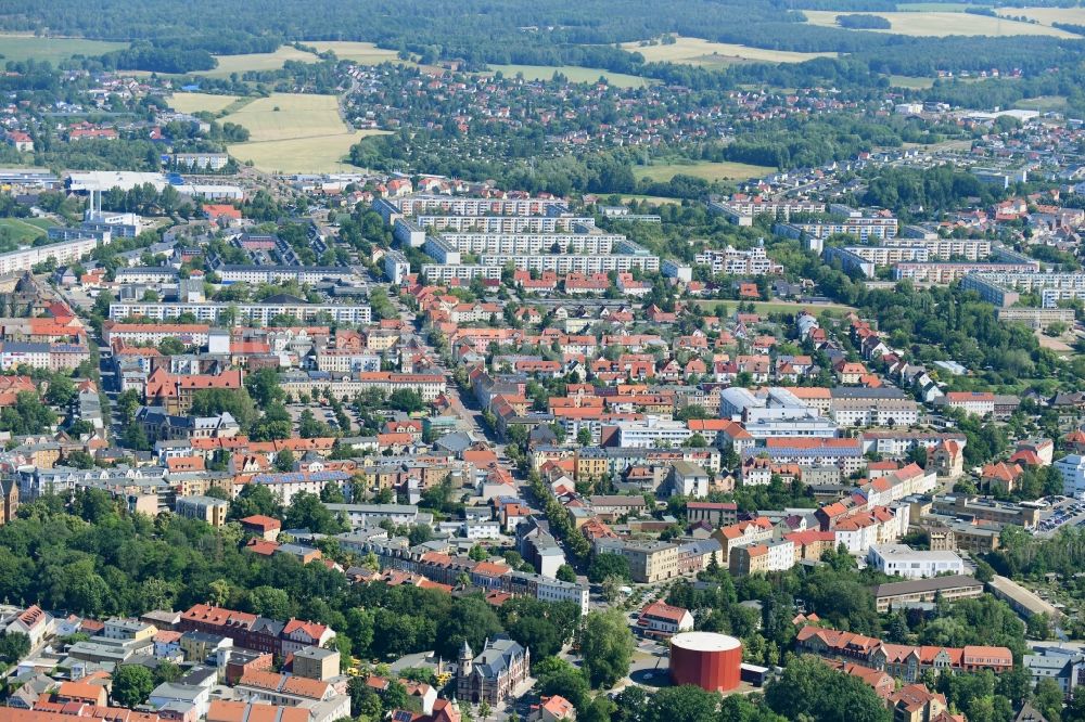 Luftbild Lutherstadt Wittenberg - Ortsansicht in Lutherstadt Wittenberg im Bundesland Sachsen-Anhalt, Deutschland