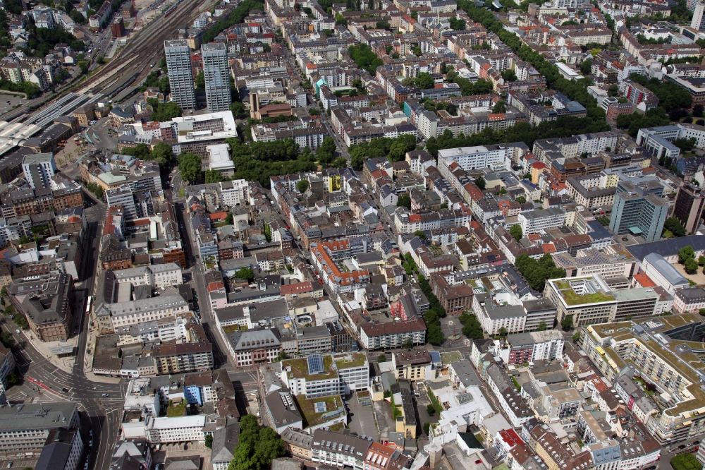 Luftbild Mainz - Ortsansicht von Mainz Neustadt im Bundesland Rheinland-Pfalz