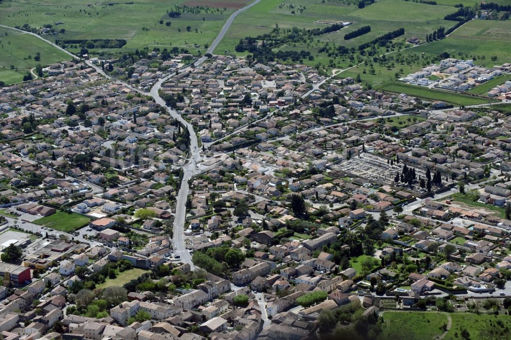 Luftbild Manduel - Ortsansicht in Manduel in Languedoc-Roussillon Midi-Pyrenees, Frankreich