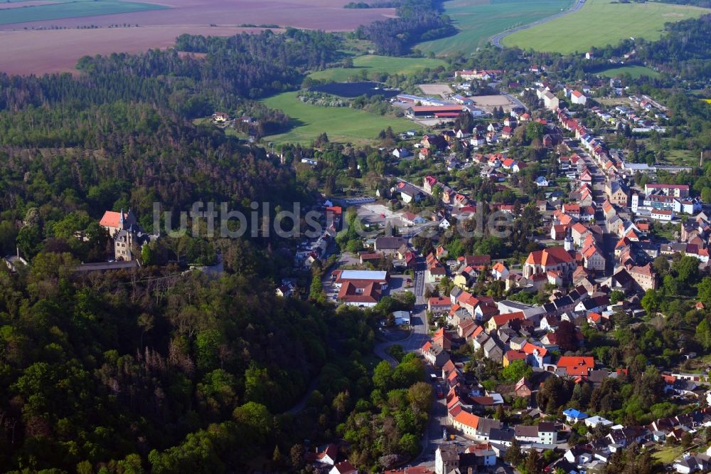 Mansfeld von oben - Ortsansicht in Mansfeld im Bundesland Sachsen-Anhalt, Deutschland