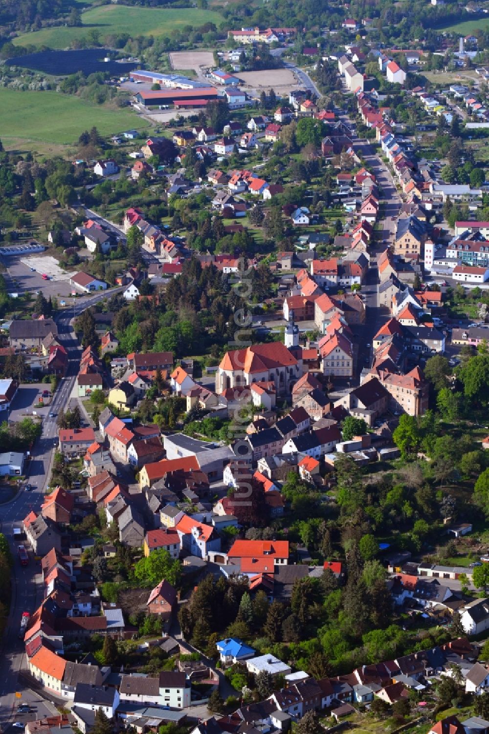 Luftbild Mansfeld - Ortsansicht in Mansfeld im Bundesland Sachsen-Anhalt, Deutschland