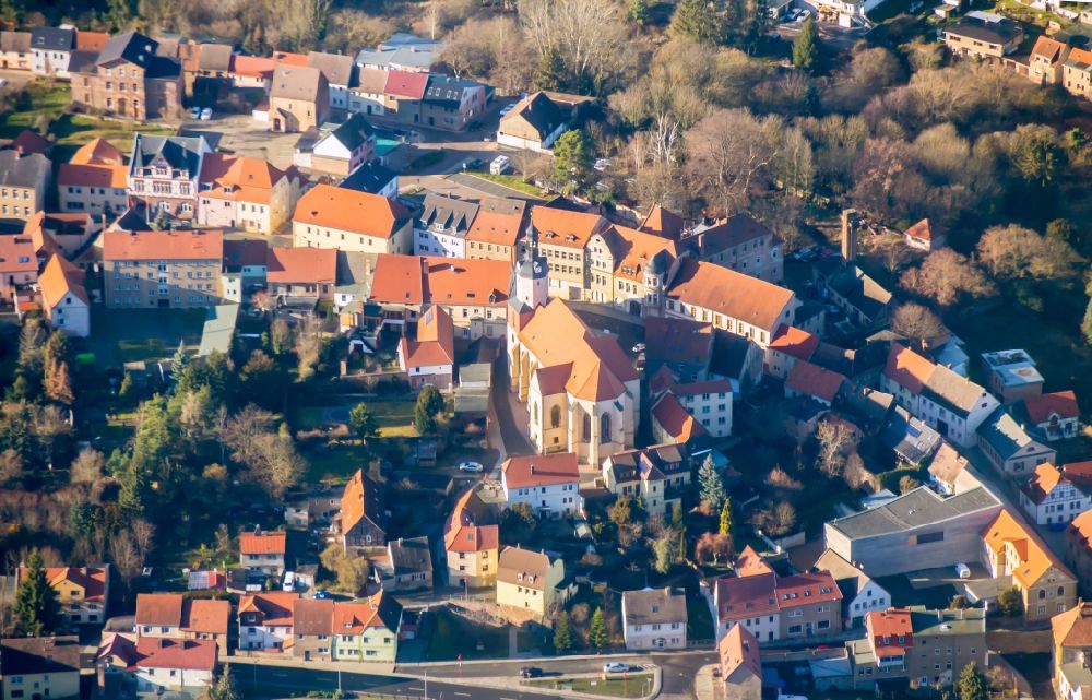 Luftbild Mansfeld - Ortsansicht in Mansfeld im Bundesland Sachsen-Anhalt, Deutschland