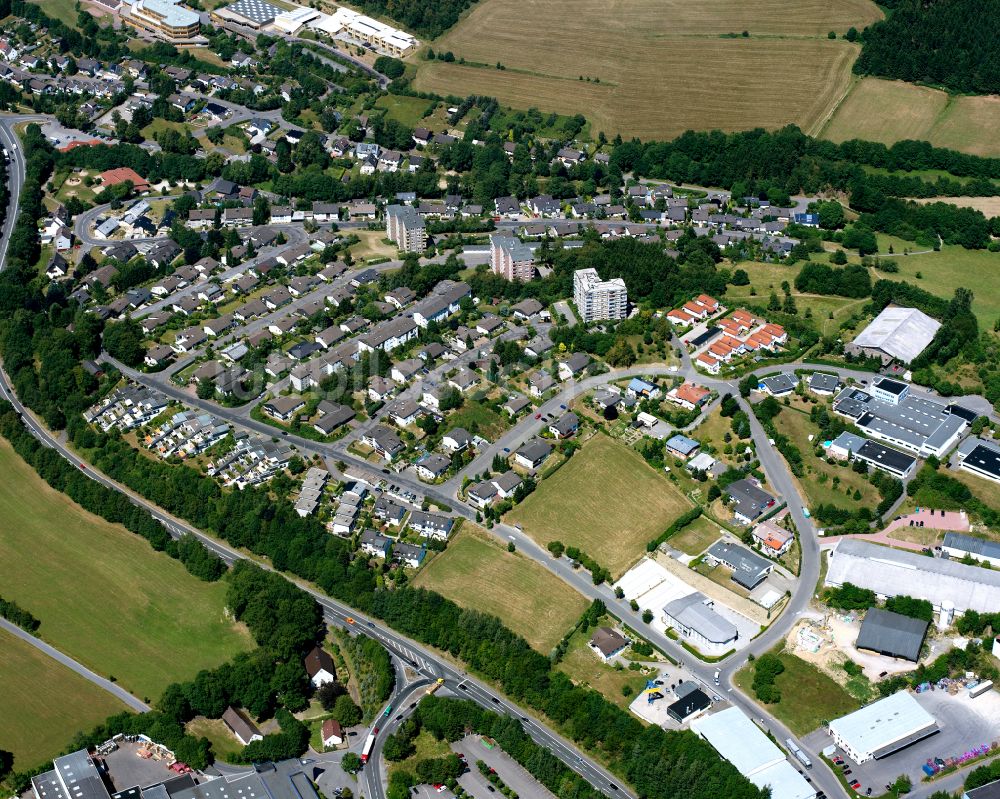 Luftbild Meinerzhagen - Ortsansicht in Meinerzhagen im Bundesland Nordrhein-Westfalen, Deutschland