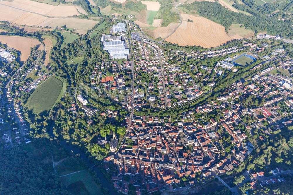 Luftaufnahme Meisenheim - Ortsansicht in Meisenheim im Bundesland Rheinland-Pfalz, Deutschland