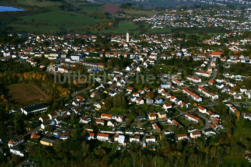 Merchweiler von oben - Ortsansicht in Merchweiler im Bundesland Saarland, Deutschland