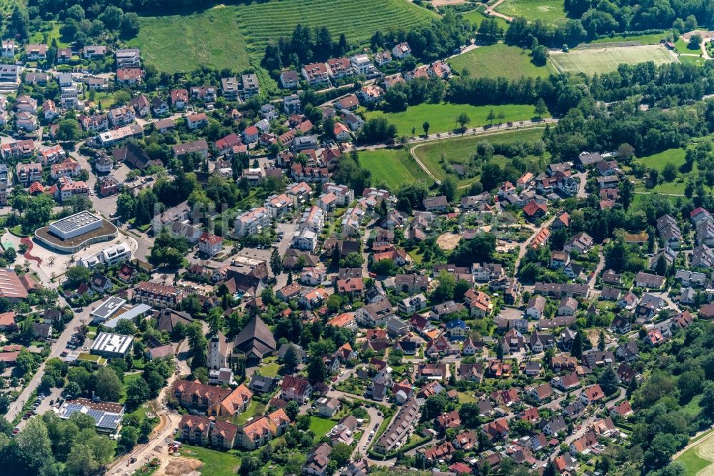 Luftbild Merzhausen - Ortsansicht in Merzhausen im Bundesland Baden-Württemberg, Deutschland