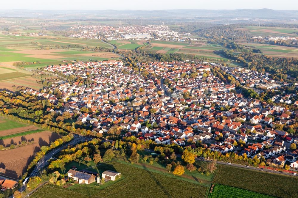 Möglingen aus der Vogelperspektive: Ortsansicht in Möglingen im Bundesland Baden-Württemberg, Deutschland