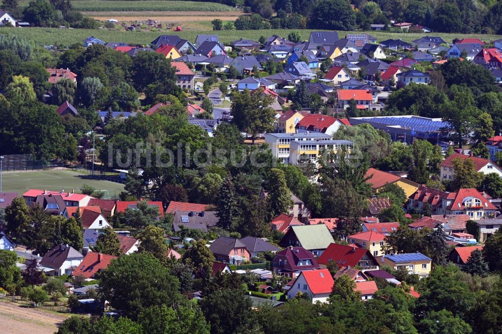 Mühlenbeck von oben - Ortsansicht in Mühlenbeck im Bundesland Brandenburg, Deutschland
