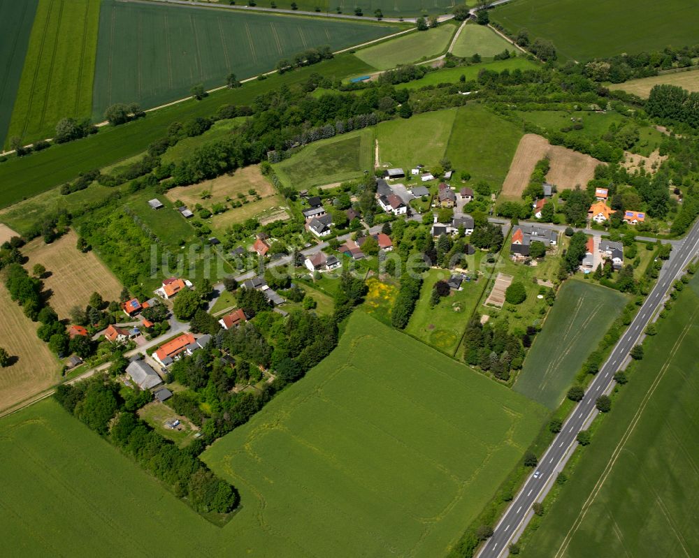 Luftbild Goslar - Ortsansicht der Mühlenbergsiedlung am Rande von landwirtschaftlichen Feldern in Immenrode im Bundesland Niedersachsen, Deutschland