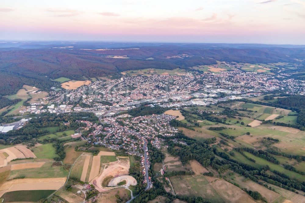 Luftaufnahme Michelstadt - Ortsansicht in Michelstadt im Bundesland Hessen, Deutschland