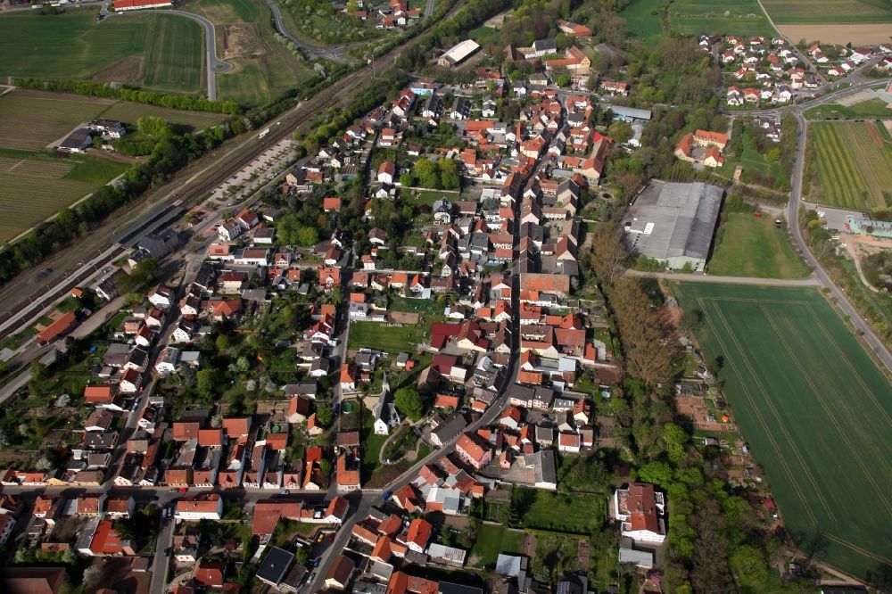 Luftaufnahme Monsheim - Ortsansicht vom Monsheim im Bundesland Rheinland-Pfalz