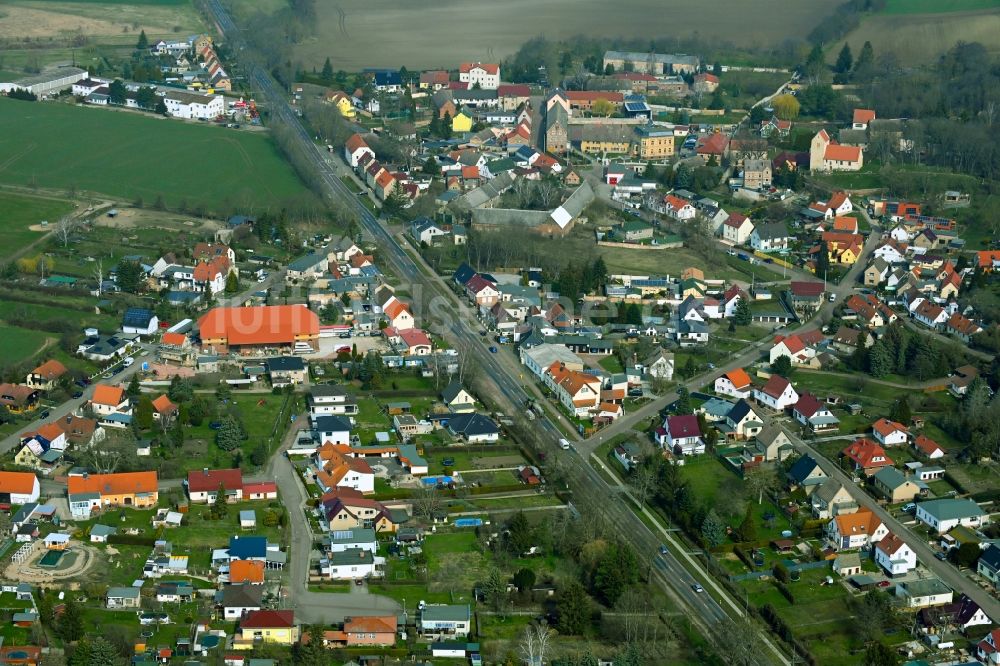 Luftaufnahme Morl - Ortsansicht in Morl im Bundesland Sachsen-Anhalt, Deutschland